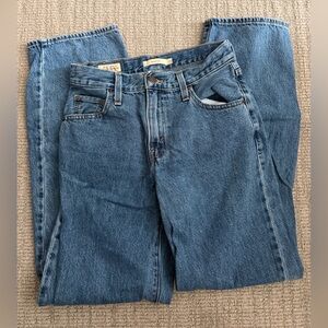 Levi's Blue Denim Baggy Dad Jeans